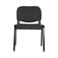 NNECN Stackable & Linkable Office Conference Visitor Community  Chairs (Set of 7-Black)