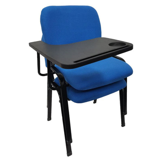 NNECN Lecture Chair with Table Top for Classroom Lecture Training Conference (Set of 6-Blue)