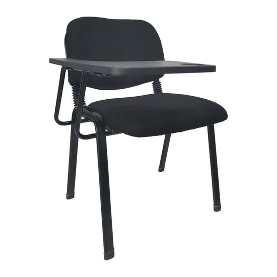 NNECN Lecture Chair with Table Top for Classroom Lecture Training Conference (Set of 6-Black)