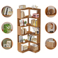 NNETMLT 64.9 Inch Tall 6 Tier Industrial Corner Bookshelf