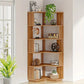 NNETMLT 64.9 Inch Tall 6 Tier Industrial Corner Bookshelf