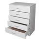 NNECN Classic Elegance: Five-Drawer Chest for Organized Living