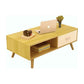 NNECN Coffee Table with Storage Drawer and Open Shelf