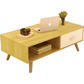 NNECN Coffee Table with Storage Drawer and Open Shelf