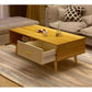 NNECN Coffee Table with Storage Drawer and Open Shelf