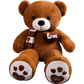 NNECN Huge 100cm Brown Giant Teddy Bear Toys Stuffed Animals Soft Plush Cotton Scarf Bear Hold Pillow Doll