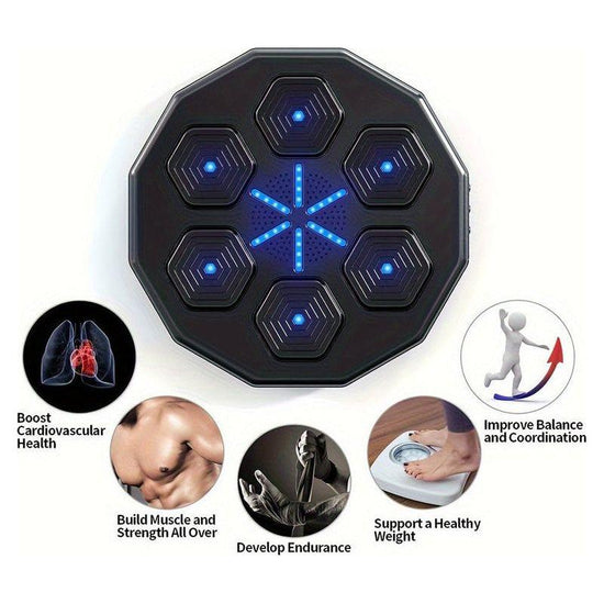 NNETM Smart Wall-Mounted Boxing Trainer with Gloves