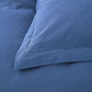 100% cotton Premium Doona Duvet Quilt Cover Set with Soft Pillowcases - Blue-King