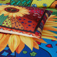 Floral Sunflower Comforter Set, Queen/King Size, Quilted Bedding with Pillowcases