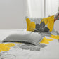 Floral Comforter Set, Queen/King Size, Yellow Floral 3-Piece Bedding, Lightweight Microfiber