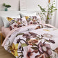 Floral Comforter Set, Queen/King Size, Blush Floral 3-Piece Bedding, Soft Microfiber for All Seasons