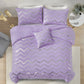 Soft Purple Comforter Set, Queen/King Size, Cozy 3-Piece Bedding with Pillowcases