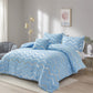 Metallic Print Comforter Set, Queen/King Size, Chic 3-Piece Bedding with Pillowcases