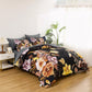 Soft Floral Leaf Comforter Set, Queen/King Size, Quilted Bedding with Pillowcases