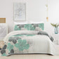 Radiant Quilted Coverlet and Pillowcases Set: Envelop Your Bed in Elegance-Queen