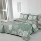 Elegant Quilted Bedspread and Pillowcases Set: Infuse Your Bedroom with Charm-Queen