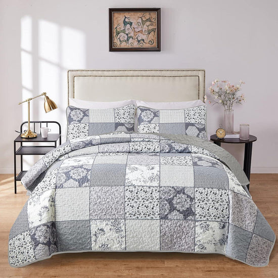Nurturing Quilted Coverlet and Pillowcases Set: Perfect for Restful Sleep-Queen