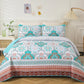 Opulent Quilted bedspread and pillowcovers set: Add a Touch of Elegance-Queen