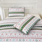 Cozy Christmas Eve Queen Bedspread Set