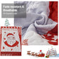 Winter Wonderland snowman santa Christmas Queen Bedspread Set