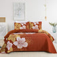 Toasty Quilted bedspread and pillowcovers set: Perfect for Cold Nights-Queen