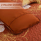 Toasty Quilted bedspread and pillowcovers set: Perfect for Cold Nights-Queen