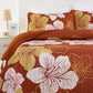 Toasty Quilted bedspread and pillowcovers set: Perfect for Cold Nights-Queen