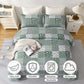 Delightful Quilted bedspread and pillowcovers set: Indulge in Comfort-Queen