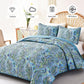 Richly Textured Quilted Coverlet and Pillowcases Set: Embrace the Comfort-Queen