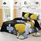 Refined Quilted Bedspread and Pillowcases Set: Perfect Harmony of Comfort and Style-Queen