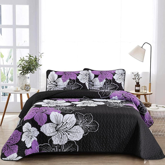 Majestic Quilted Bedspread and Pillowcases Set: Unmatched Beauty and Comfort-Queen