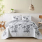 Finely Quilted Bedspread and Pillowcases Set: A Blend of Art and Comfort-Queen