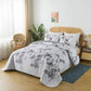 Finely Quilted Bedspread and Pillowcases Set: A Blend of Art and Comfort-Queen