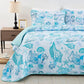 Inviting Quilted bedspread and pillowcovers set: Ideal for All Seasons-Queen