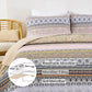 Crafted Quilted Bedspread and Pillowcases Set: A Testament to Skilled Craftsmanship-Queen