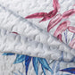 Floral Quilted bedspread and pillowcovers set: Embrace Nature Indoors-Queen