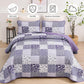 Harmonious Quilted bedspread and pillowcovers set: Perfect Balance of Style-Queen