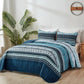 Opalescent Quilted coverlet and pillowcovers set: Shimmering Beauty-Queen