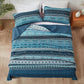 Opalescent Quilted coverlet and pillowcovers set: Shimmering Beauty-Queen
