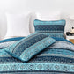 Opalescent Quilted coverlet and pillowcovers set: Shimmering Beauty-Queen
