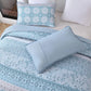 Peaceful Quilted coverlet and pillowcovers set: Relax and Unwind-Queen