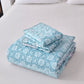 Peaceful Quilted coverlet and pillowcovers set: Relax and Unwind-Queen