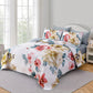 Vibrant Quilted Bedspread and Pillowcases Set: Add Color and Comfort to Your Space-Queen