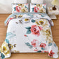 Vibrant Quilted Bedspread and Pillowcases Set: Add Color and Comfort to Your Space-Queen