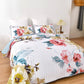 Vibrant Quilted Bedspread and Pillowcases Set: Add Color and Comfort to Your Space-Queen