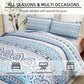 Cozy Quilted Coverlet and Pillowcases Set: A Hug for Your Bed-Queen