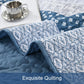Dazzling Quilted bedspread and pillowcovers set: Add Sparkle to Your Space-Queen