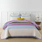Quirky Quilted coverlet and pillowcovers set: Add Personality to Your Space-Queen