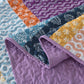 Quirky Quilted coverlet and pillowcovers set: Add Personality to Your Space-Queen