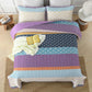 Quirky Quilted coverlet and pillowcovers set: Add Personality to Your Space-Queen